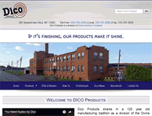 Tablet Screenshot of dicoproducts.com
